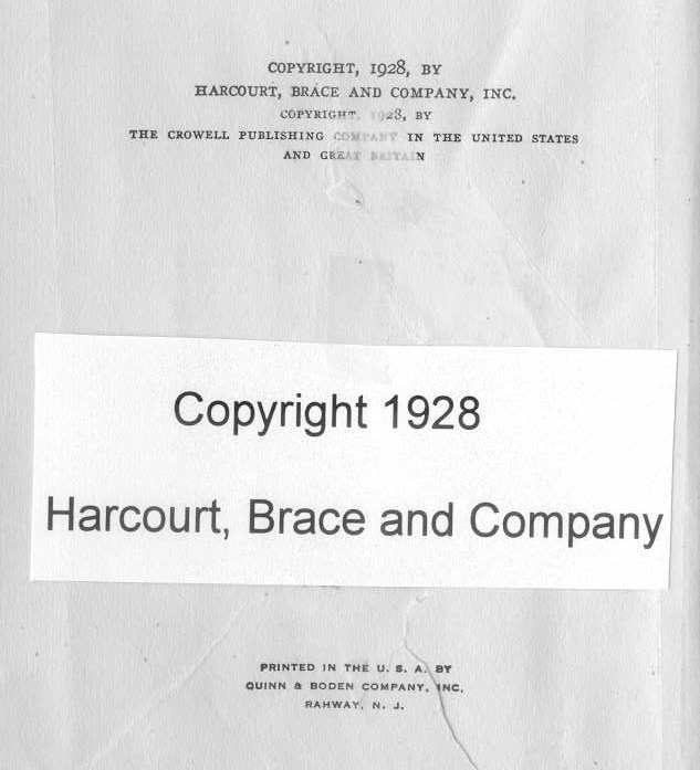 Copyright Page of Houdini Book