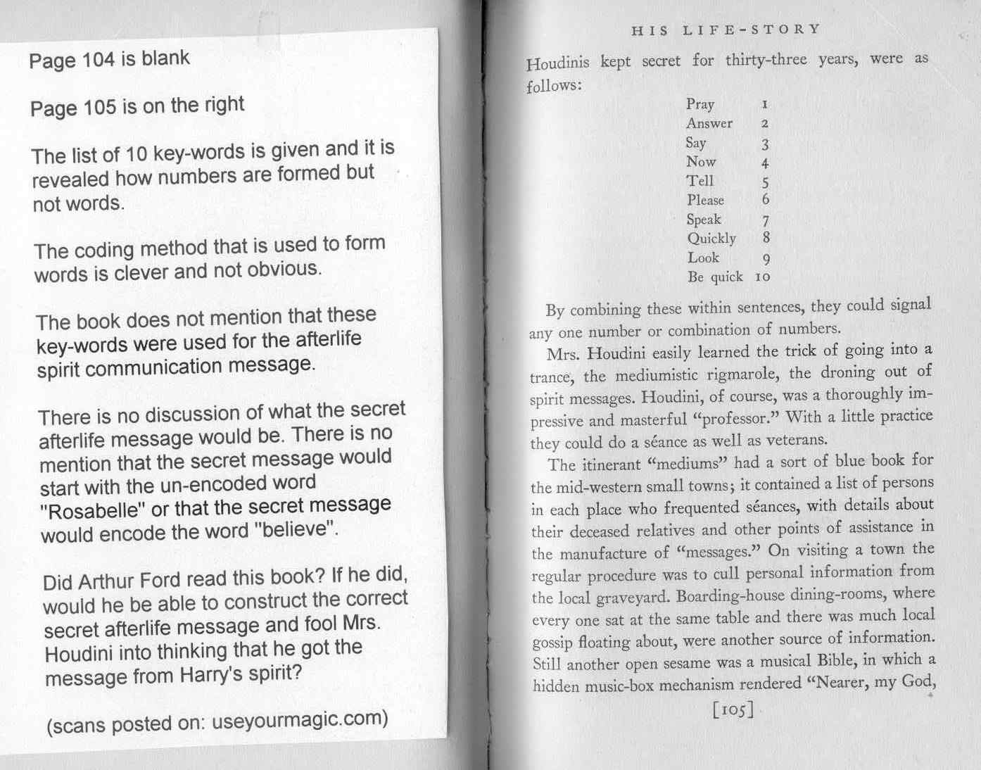 Page 104 and 105 of Houdini Book